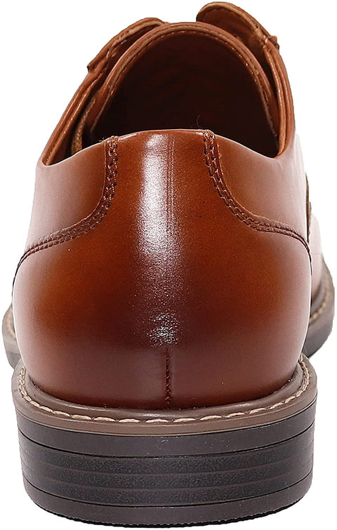 EETTARO Men's Modern Cap Toe Oxford Dress Shoes Classic Formal Business Lace Up Wingtip Shoe
