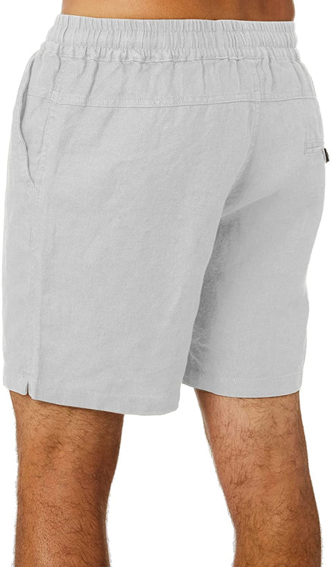 Mens Casual Linen Shorts
