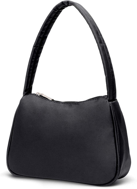 Yooumoga Designer Fashion Shoulder Bag for Women Small Lightweight Handbags Ladies Oxford Shoulder Purses with Zipper Closure