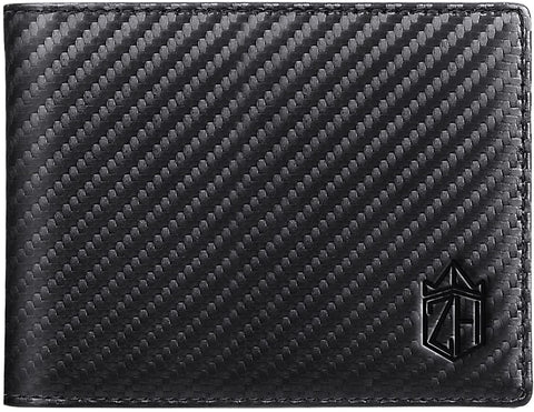 Zitahli Large Capacity Wallet for Men RFID-blocking Bifold Leather Wallets with 17 Card Pockets
