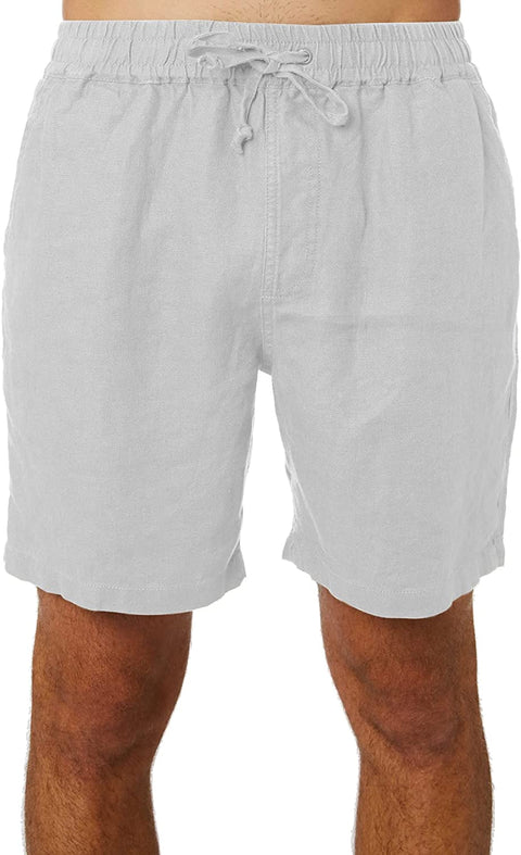 Mens Casual Linen Shorts