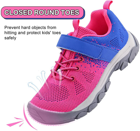 brooman Kids Hiking Shoes Boys Girls Trail Running Shoes Outdoor Walking Sneakers