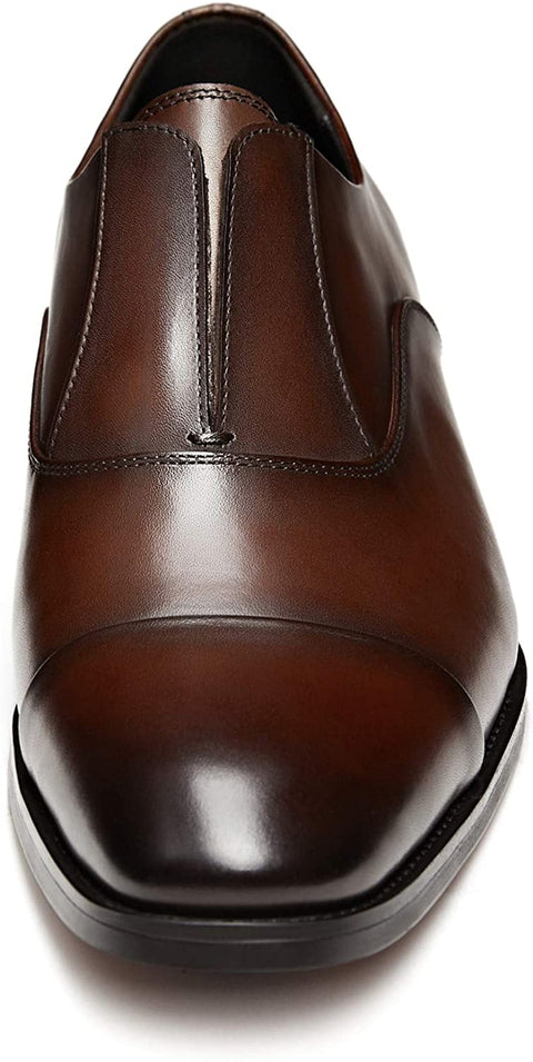 GIFENNSE Men's Dress Shoes Leather Business Easy Wear Oxford Formal Men Shoes