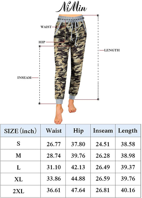 Womens Joggers Sweatpants Drawstrings High Waisted Yoga Jogger Pants