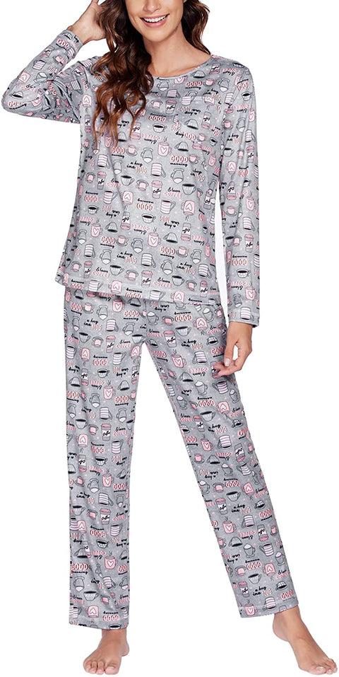 Women's Soft Long Sleeve Pj Set