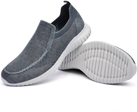 konhill Men's Walking Shoes Athletic Tennis Comfortable Slip-on Loafer Sneakers