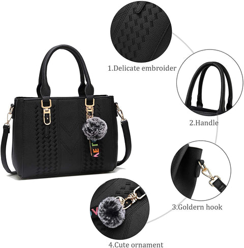 YNIQUE Satchel Purses and Handbags for Women Shoulder Tote Bags
