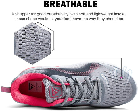 Women Athletic Tennis Running Shoes Lightweight Sport Walking Sneakers