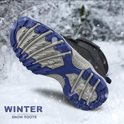 Kids Ankle Snow Boots Boys Girls Outdoor Warm Winter Shoes