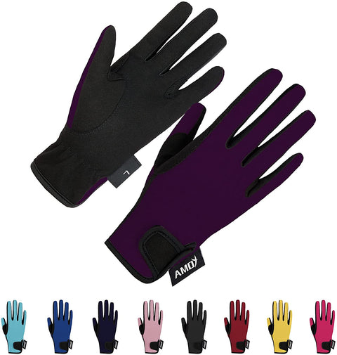 Kids Horse Riding Gloves Breathable Sport Mitts
