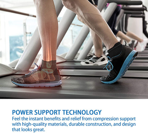 Plantar Fasciitis Socks(1/2/6 Pairs) for Achilles Tendonitis Relief, Best Compression Foot Sleeves with Arch Support for Plantar Fasciitis, Heel Pain, Foot & Ankle Support