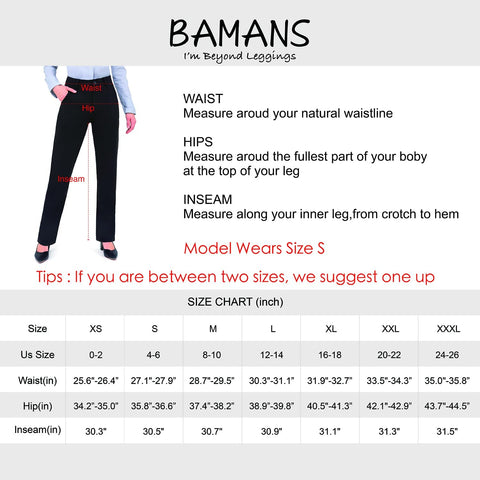 Work Pants for Women Yoga Dress Pants Straight Leg Stretch Work Pant with Pockets