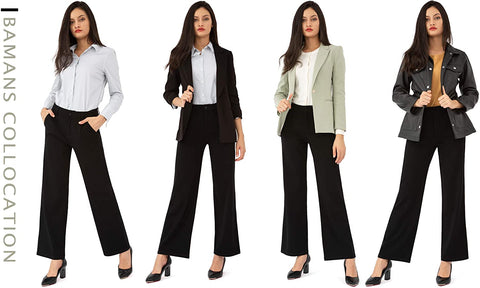 Pants for Women Bootcut Stretch Dress Pants with Pockets