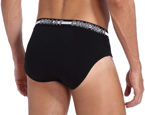 Men's 5-Pack Briefs Cotton Spandex Stretchy Ultra Soft Comfy Underwear