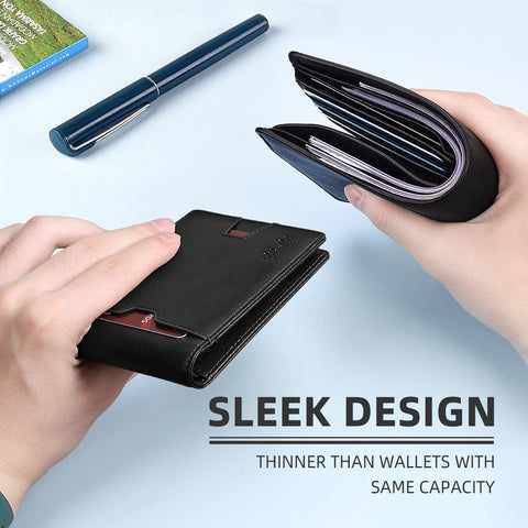 Zitahli Slim Wallet for Men, RFID Mens Front Pocket Wallet