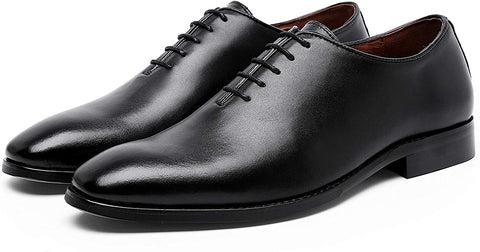 Classic Oxford Dress Shoes Mens Formal Business Lace-up Full Grain Leather Shoes for Men