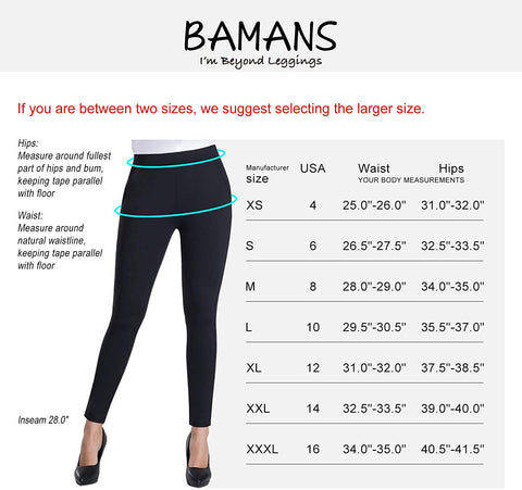 Women's Skinny Leg Work Pull on Slim Stretch Yoga Dress Pants w/Tummy Control