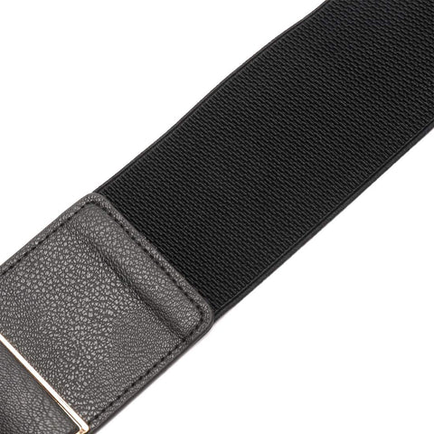 Beltox Womens 3" Wide Belt Elastic Stretch Cinch Waistband Lady Cummerband