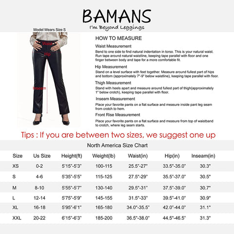 Faux Leather Pants for Women Stretch Black Pants with Pockets