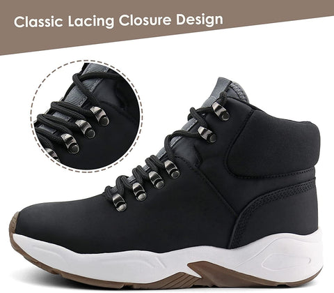 Women Hiking Boots Lace up Ankle Outdoor Shoes