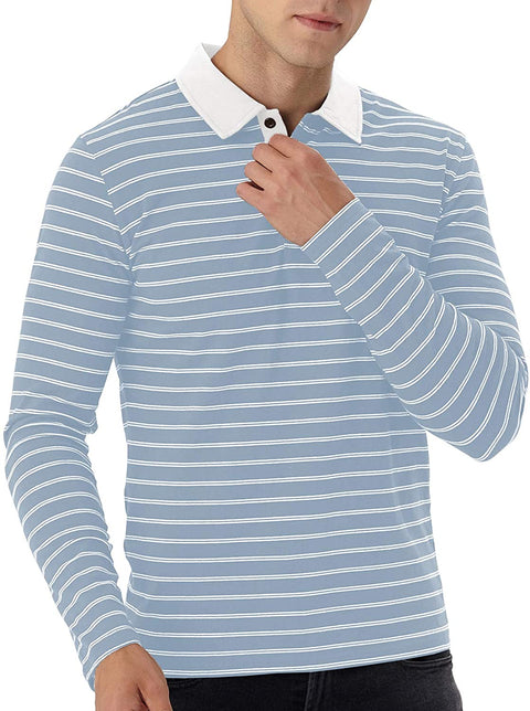 Men's Polo Shirt Short/Long Sleeve Casual Slim-fit Cotton Shirts