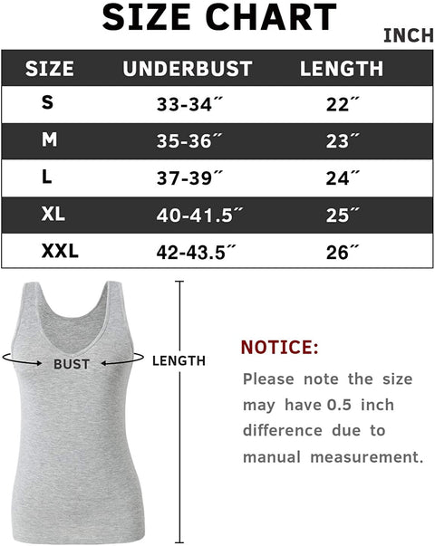 Xelky Womens 4 Pack Tank Tops V Neck Undershirt Lightweight Plain Sleeveless Shirts Stretch Basic Wide Strap Tanks(S-XXL)