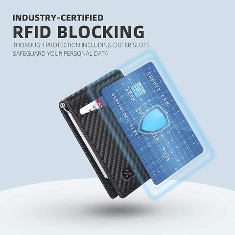 Zitahli Slim Wallets for Men RFID Money Clip Wallet Men's Front Pocket Minimalist Wallet