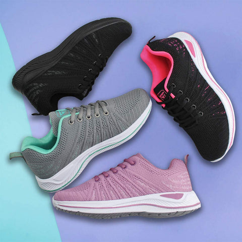 Women Lightweight Knit Running Shoes Athletic Walking Sneakers