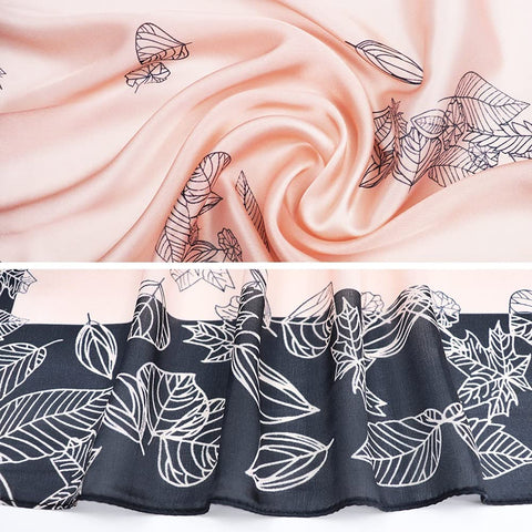 Vabovin 27.5" Silk Feeling Scarf Medium Square Satin Headscarf Fashion Pattern Hair Scarves and Wraps for Women