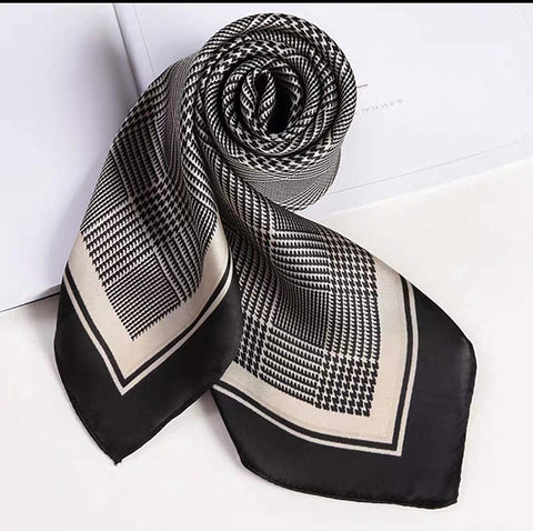 100% Real Mulberry Silk Scarf -21'' x 21''