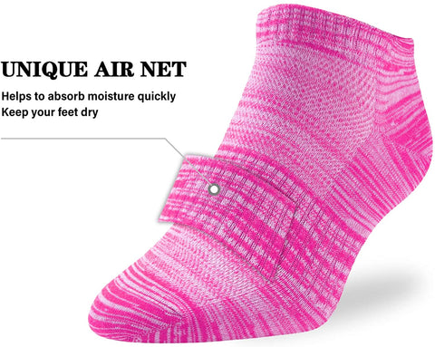 POKARLA Running Ankle Scoks for Men And Women with Cushioned Low Cut Tab Athletic Socks 8-Pairs