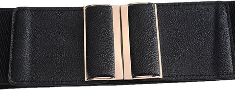 Beltox Womens 3" Wide Belt Elastic Stretch Cinch Waistband Lady Cummerband