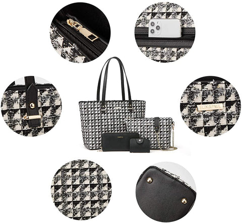 Women Fashion Handbags Set 4pcs