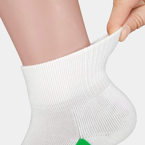 BERING Men's Athletic Cushion Quarter Ankle Socks for Running, Workout, Sport (6 Pack)
