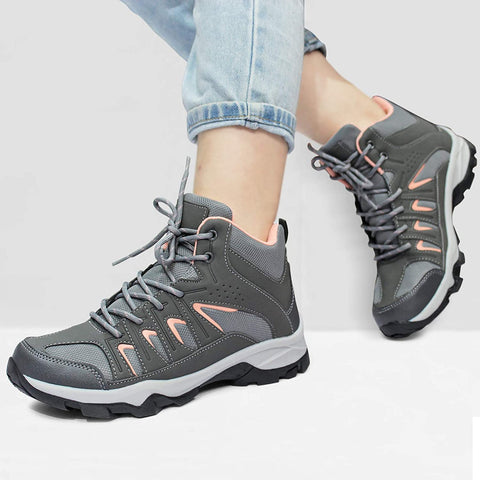 Womens Mid Hiking Boots Lightweight Outdoor Trekking Shoes