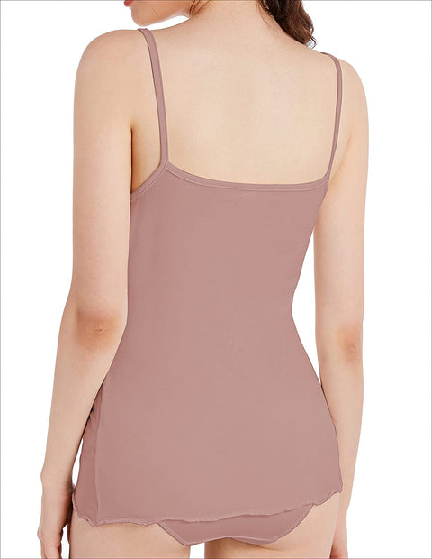 Women's Lace Cotton Lyocell V-Neck Camisole 3-Pack