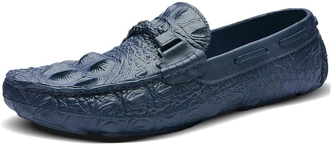 TIAMOU Boat Shoe Men Loafer Relaxed-Fit Slip-On Loafer Summer Breathable Comfort Walking Casual Shoes for Male Business Work Office Outdoor