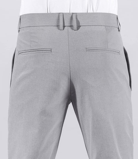 Men's Cropped Slim PantSuit Pants for Men