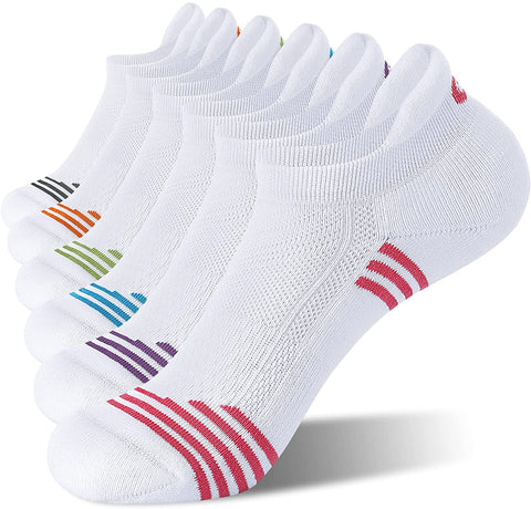CelerSport 6 Pack Women's Ankle Running Socks Low Cut Athletic Sports Socks