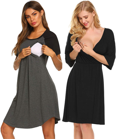 3 in 1 Women Postpartum Breastfeeding Sleepwear