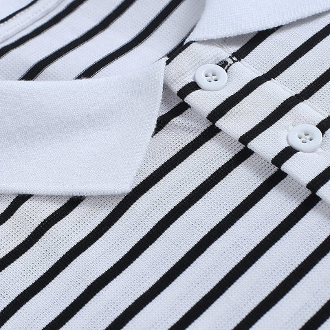 U/D Men's Fashion Polo Collar Casual Button Short Sleeve Pullover T-Shirt