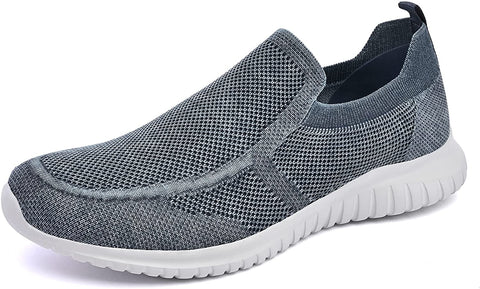 konhill Men's Walking Shoes Athletic Tennis Comfortable Slip-on Loafer Sneakers