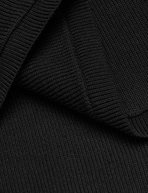 Men's Knitted Cotton Pullover Hoodie Long Sleeve Turtleneck Sweater