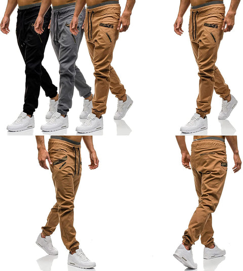Mens Casual Pants Athletic Basic Jogger - Fashion Sweatpants Trousers Cotton Cargo Pants Mens Long Pants