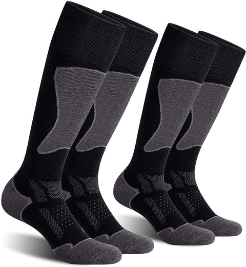CelerSport 2/3 Pack Men's Ski Socks for Skiing, Snowboarding, Cold Weather, Winter Performance Socks