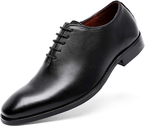 Classic Oxford Dress Shoes Mens Formal Business Lace-up Full Grain Leather Shoes for Men