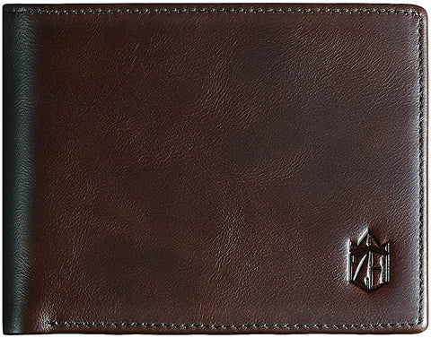 Zitahli Large Capacity Wallet for Men RFID-blocking Bifold Leather Wallets with 17 Card Pockets