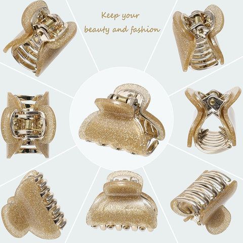 12 Pcs Small Hair Claw Clips for Women