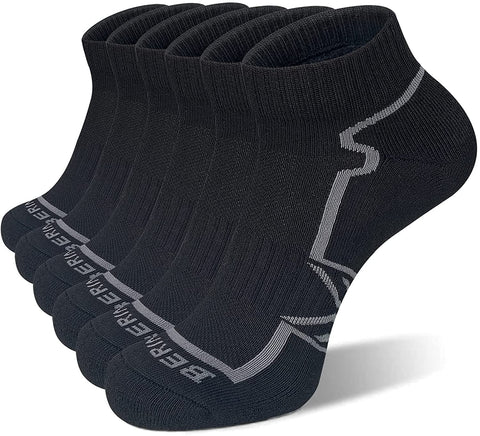 Men's Athletic Performance Ankle Running Socks (6 Pack)