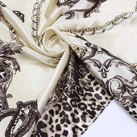 YMXHHB Silk Like Scarf Neck Scarves Women’s Large Square Satin Hair Scarf 35 x 35 inches